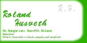 roland husveth business card